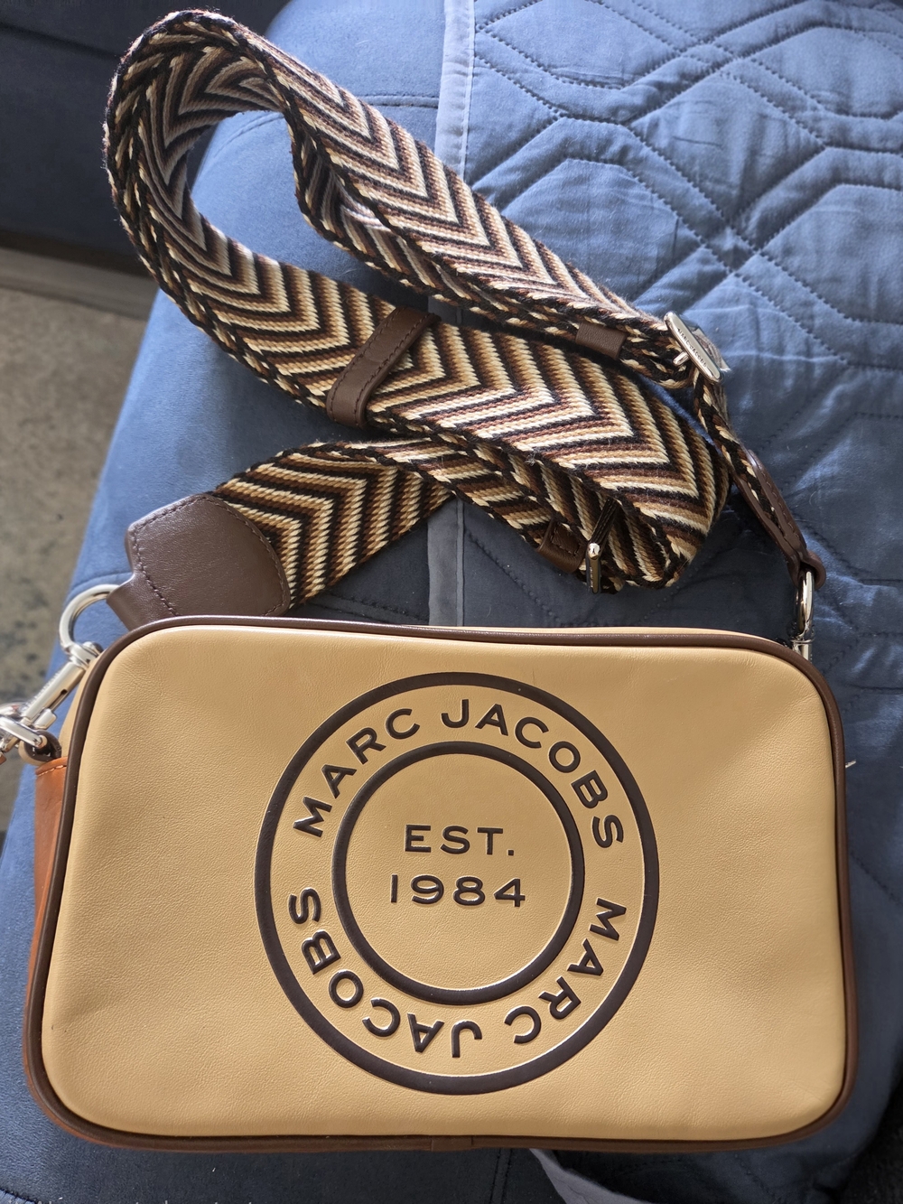 Marc Jacobs Tan Logo Crossbody Bag